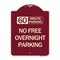 Signmission 60 Minute Parking No Free Overnight Parking Heavy-Gauge Aluminum Sign, 24" x 18", BU-1824-24368 A-DES-BU-1824-24368 - alternate 1